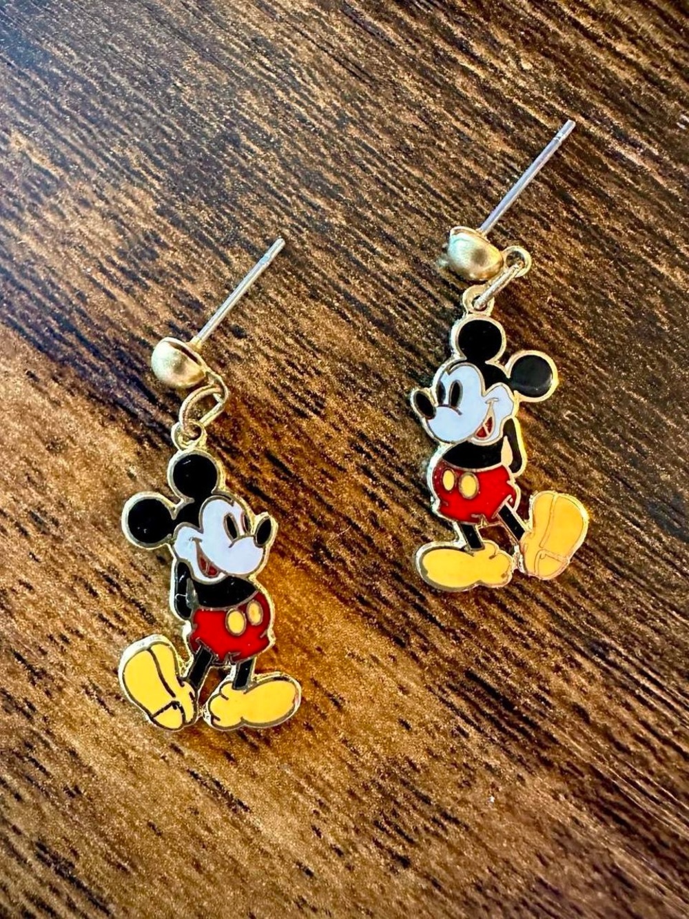 Vintage Disney Mickey Mouse Stud Earrings